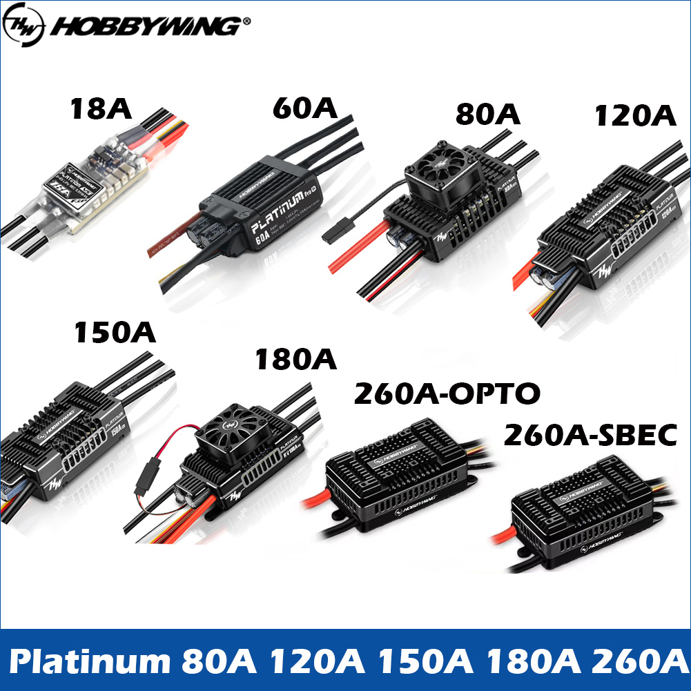 6S Lipo Battery 22.2V 5000Mah - ESC Brushless HOBBYWING Platinum 25A 60A