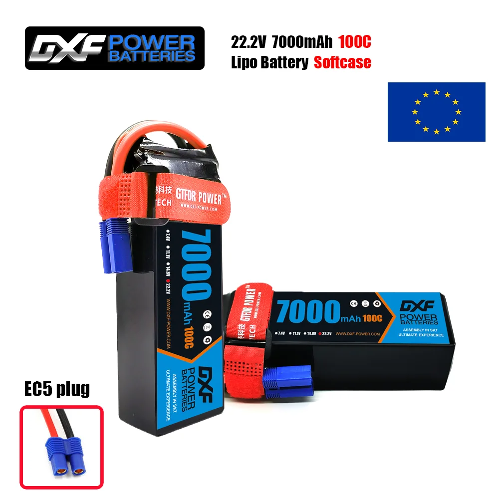 6S Lipo Battery 22.2V 5000Mah - Bateria lipo dxf 6s 22.2v 7000mah