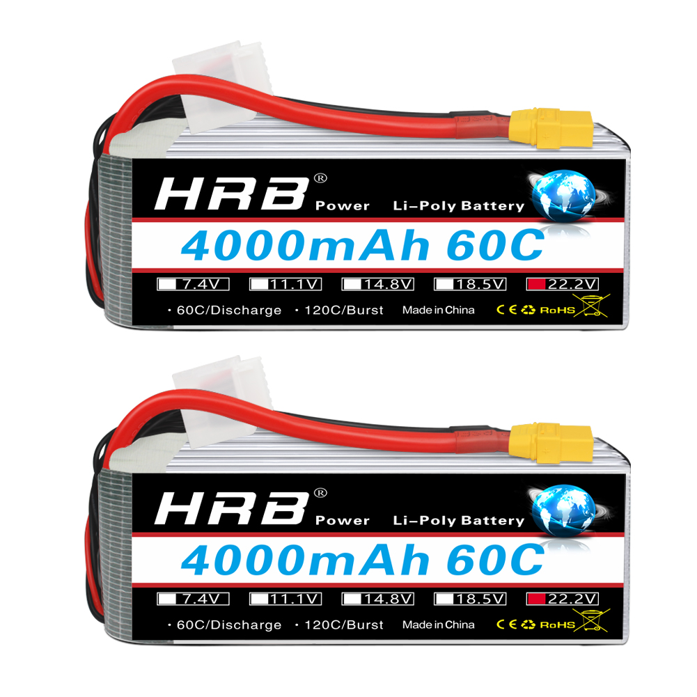 6S Lipo Battery 22.2V 5000Mah - 1/2 pces hrb 6s lipo bateria