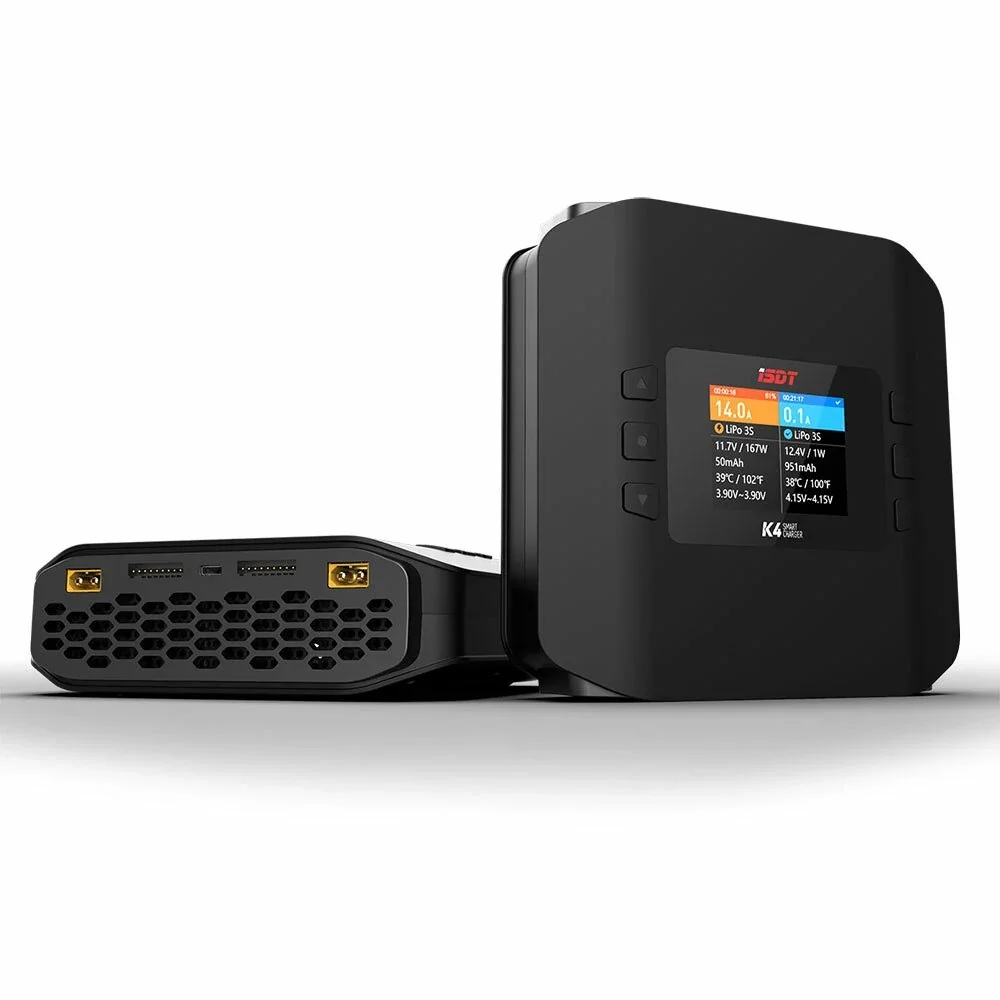 Isdt K4 Dual Lipo Charger - Carregador inteligente de equilíbrio de modo
