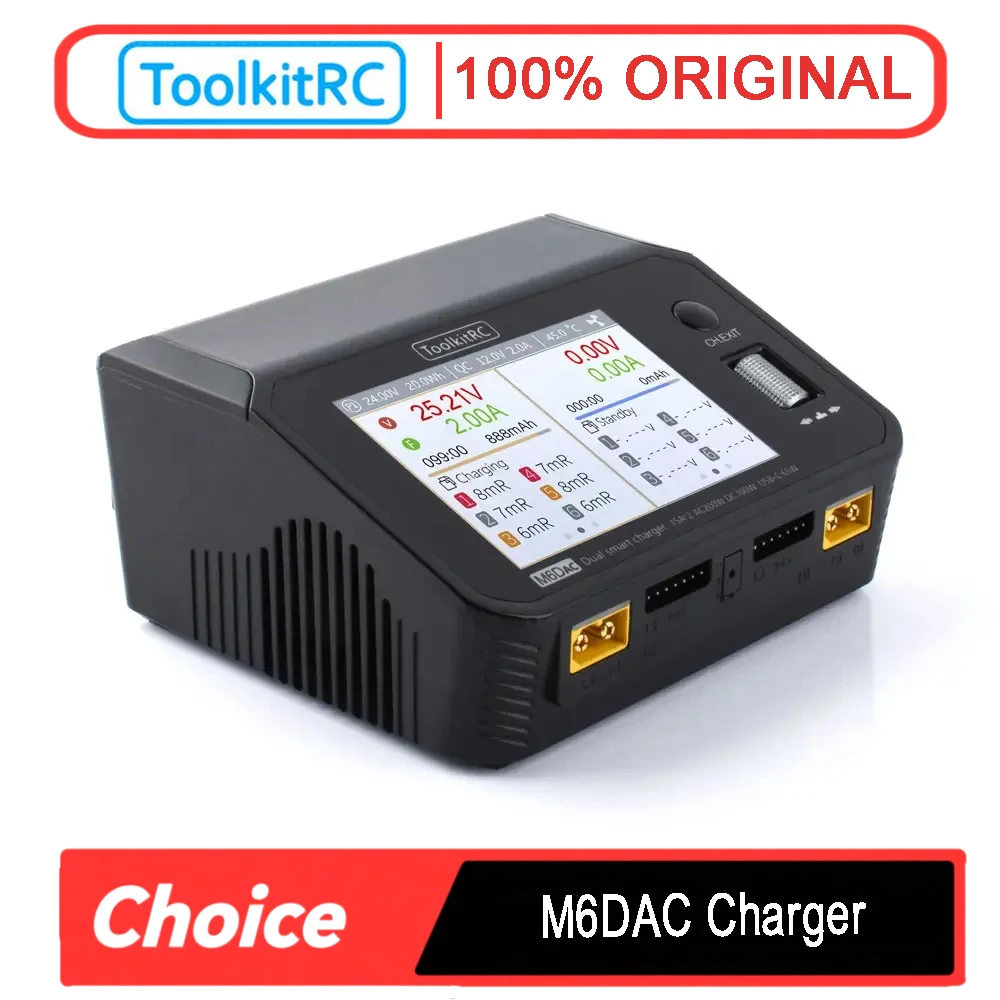 Toolkitrc M6Dac Smart Charger - ToolkitRC M6DAC Carregador e Descarregador Inteligente