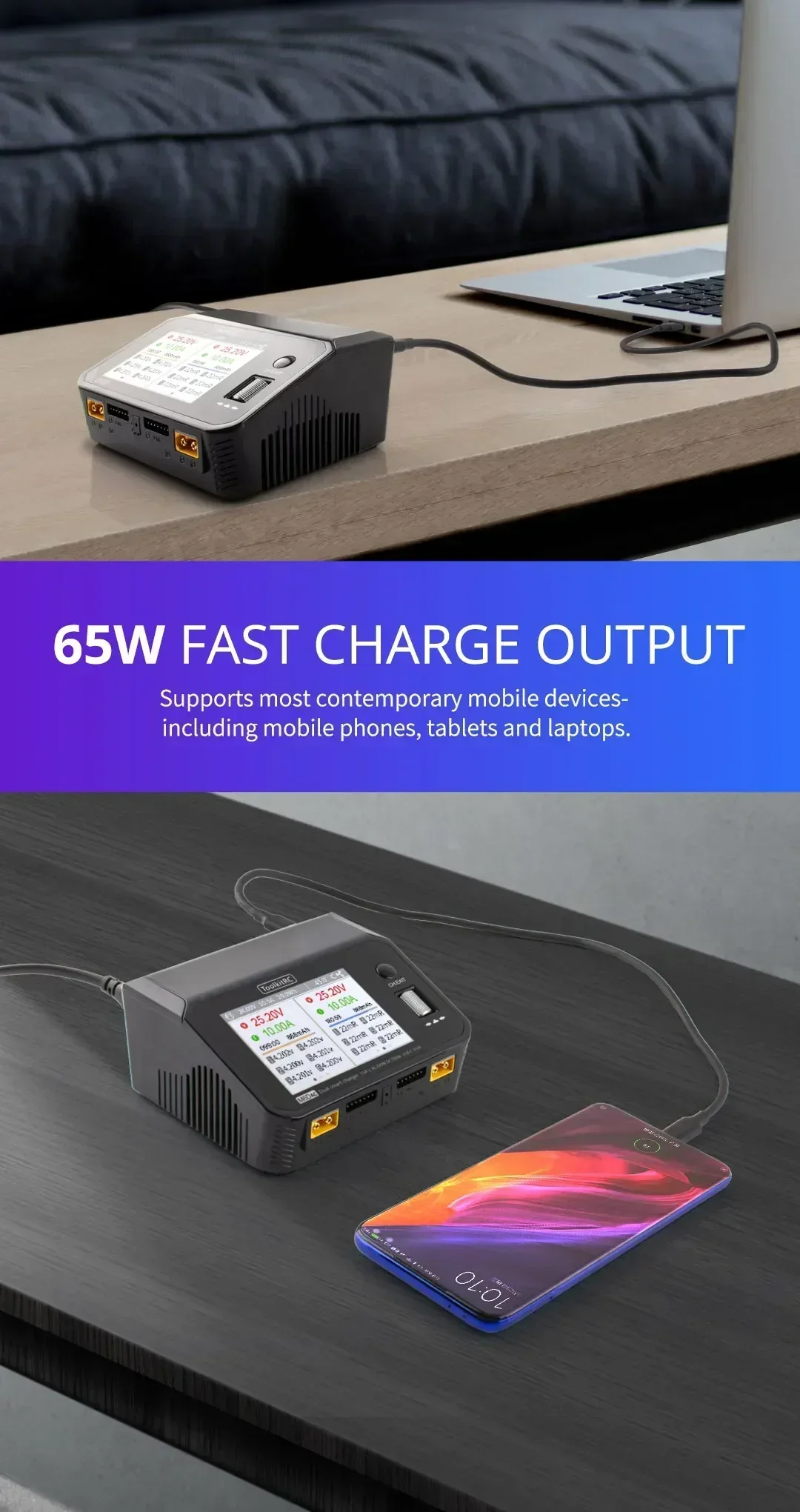 Carregador inteligente de equi - Toolkitrc M6Dac Smart Charger avaliação e preço