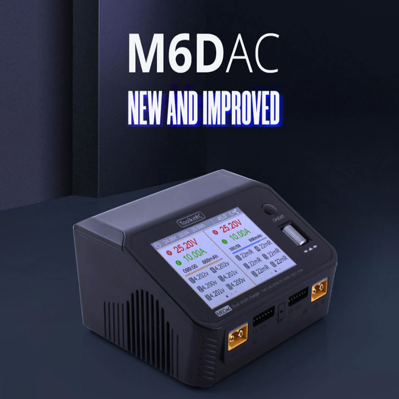 Carregador/Descarregador de Ba - Toolkitrc M6Dac Smart Charger avaliação e preço